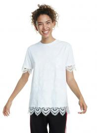 Desigual koszulka damska Gante 20SWTKCG XL biała