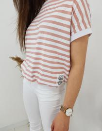 T-shirt damski NATURAL różowy RY1542