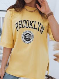 T-shirt damski BROOKLYN żółty Dstreet RY1655