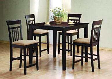 Counter Dining Room Wood Table Set Chair Kitchen Chairs