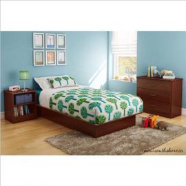 South Shore Libra 3 Piece Kids Bedroom Set in Royal Cherry