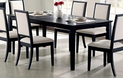 Dining Table in Distressed Black - Coaster