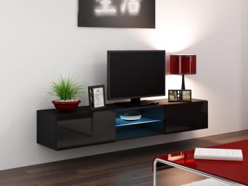 Seattle 43 - black tv stand with storage