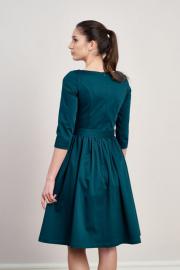 Sukienka Melia bawełna z elastanem zieleń