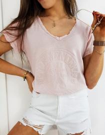 T-shirt damski FORMENTERA różowy RY1455