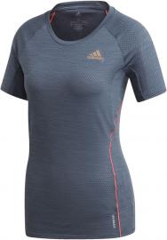Adidas Damska koszulka do biegania ADI RUNNER L niebieska