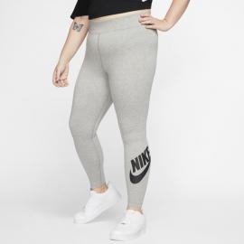 Damskie legginsy z wysokim stanem Nike Sportswear Leg-A-See (duże rozmiary) - Szary