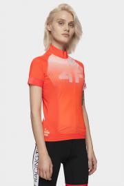 Koszulka rowerowa damska RKD151 - pomarańcz neon
