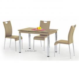 Carellia Table a manger rectangulaire extensible - L : 110 ÷170 x p : 74 cm x h : 76 cm