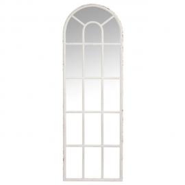 Tousmesmeubles Miroir fenêtre Métal blanc taille M - Uther