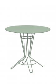 NOSTRUM - Table rond en acier vert pastel D80