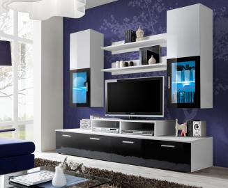 Toledo 2 - noir et blanc meuble de télévision