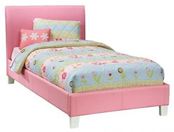 Fantasia Twin Upholstered Bed in Pink by Standard Furniture