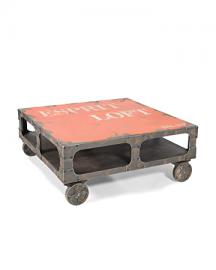 Mod Home Collection 39-Inch Loft Group Square Coffee Table, Orange