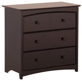 Stork Craft Beatrice 3 Drawer Chest, Black (Discontinued by Manufacturer)