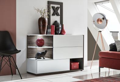 SB Simi - white modern chest of drawers