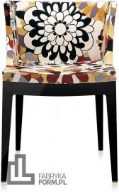 Krzesło Mademoiselle a la mode czarne Missoni vevey brąz
