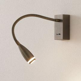 LED-Wandleuchte Clik mit Schalter, bronze