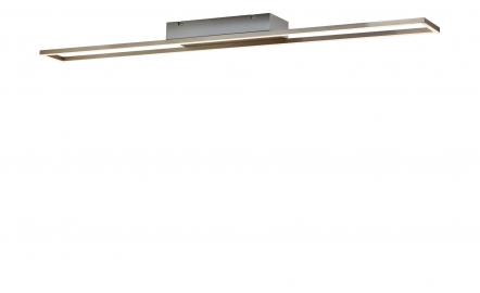 Paul Neuhaus LED- Deckenleuchte,1-flammig, nickel matt, rechteckig ¦ silber Lampen & Leuchten > Innenleuchten > Deckenleuchten - Höffner