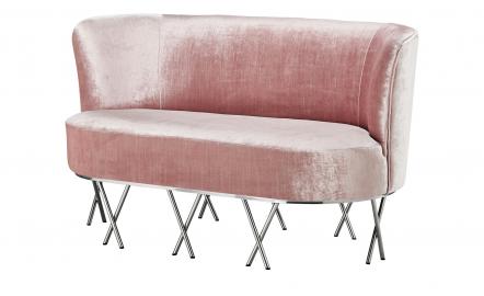 Sofa  Scarlett ¦ rosa/pink ¦ Maße (cm): B: 145 H: 72 T: 80 Polstermöbel > Sofas > 2-Sitzer - Höffner