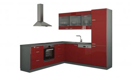Winkelküche ohne Elektrogeräte  Sylt ¦ rot Küchen > Küchenblöcke ohne E-Geräte - Höffner