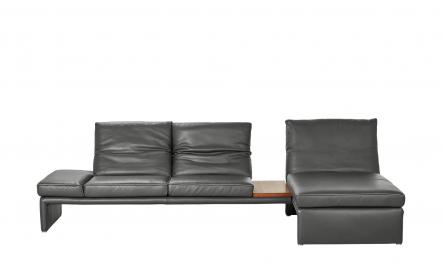 KOINOR Design-Couch mit Ablagefläche  Raoul ¦ grau ¦ Maße (cm): H: 99 Polstermöbel > Sofas > Ecksofas - Höffner