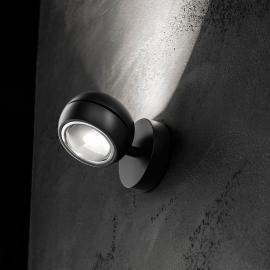 Studio Italia Design Nautilus Mini LED Wandleuchte, 2700 °K, schwarz matt