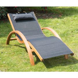 Outsunny® Relaxsessel für den Garten Sonnenliege Schwarz