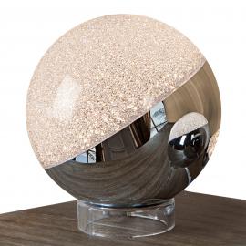 LED-Tischleuchte Sphere, chrom, Ø 20 cm