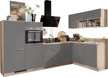 Express Küchen Winkelküche Scafa mit E-Geräten Stellbreite 305 x 185 cm
