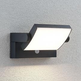 LED-Außenwandleuchte Sherin, drehbar mit Sensor